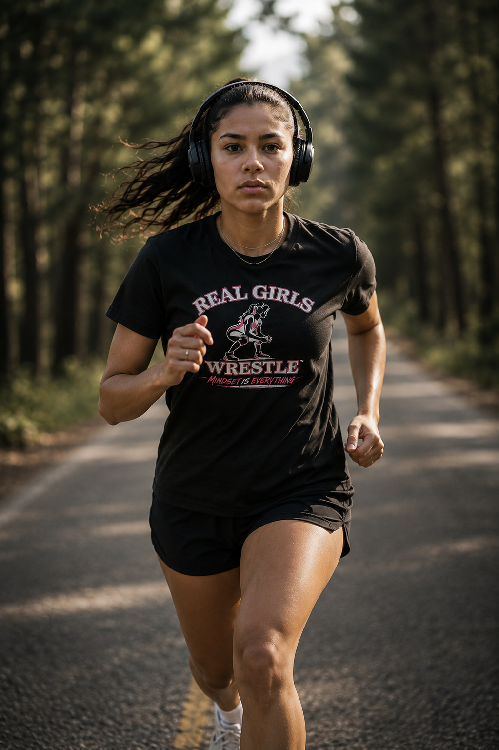 REAL GIRLS WRESTLE short sleeve t-shirt